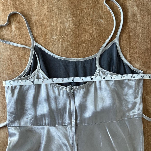 Vintage 1990s Silver Spaghetti Strap Dress - Picture 5 of 13